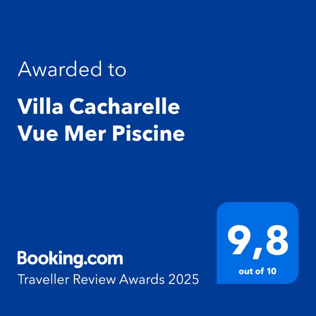 קבלייר-סור-מר Villa Cacharelle Vue Mer Piscine מראה חיצוני תמונה